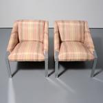 Pair of Andree Putman Lounge Chairs
